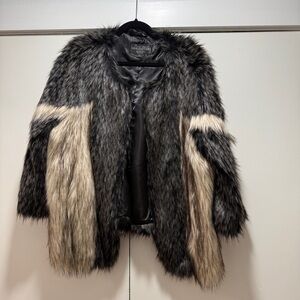 Fabulous Furs Black and Cream Jacket